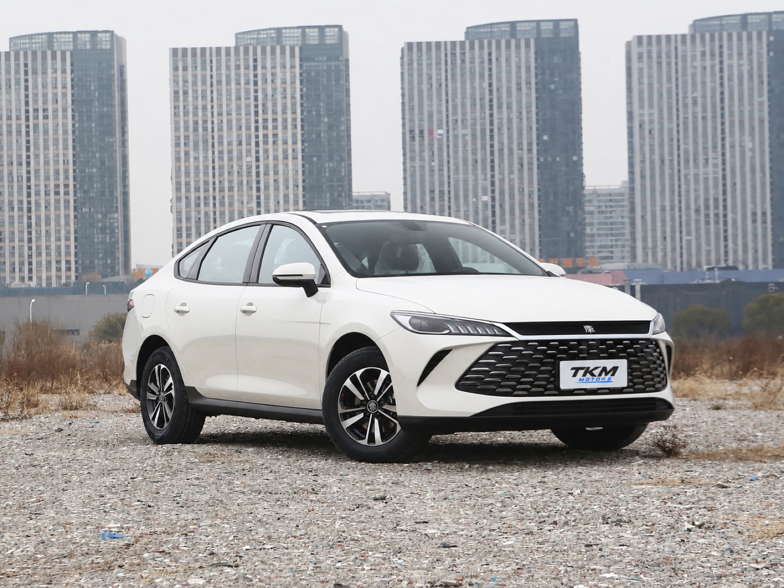 BYD Qin PLUS DM-i right-front three-quarter view